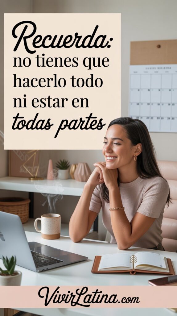 Decir sí a todo puede sonar productivo, pero en realidad, muchas veces solo te lleva al agotamiento y al estrés. Recuerda: no tienes que hacerlo todo ni estar en todas partes. 