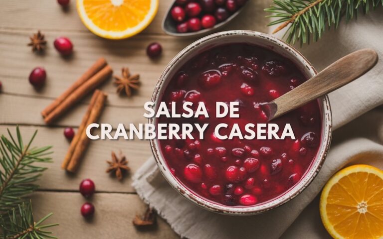 salsa de cranberry casera