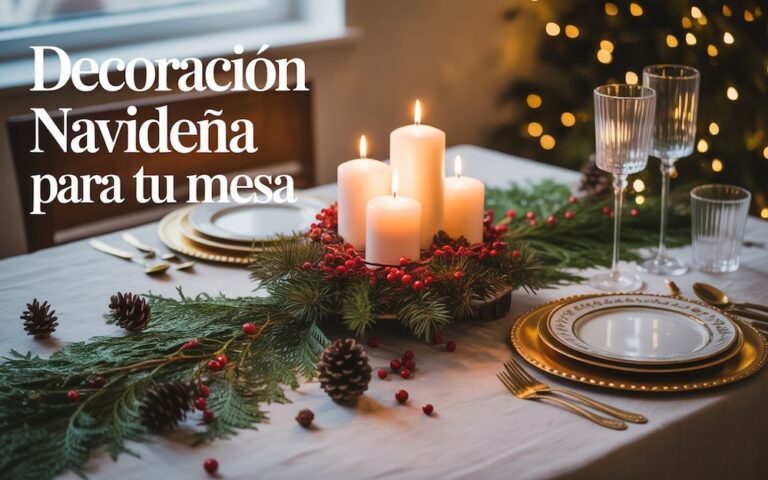 Decoracion de Navidad para la mesa con ideas faciles