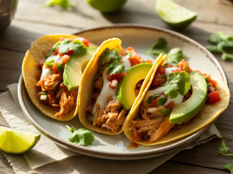 Convierte las sobras del pavo en una fiesta de sabor con estos tacos fáciles y llenos de color con esta receta de tacos de pavo.
