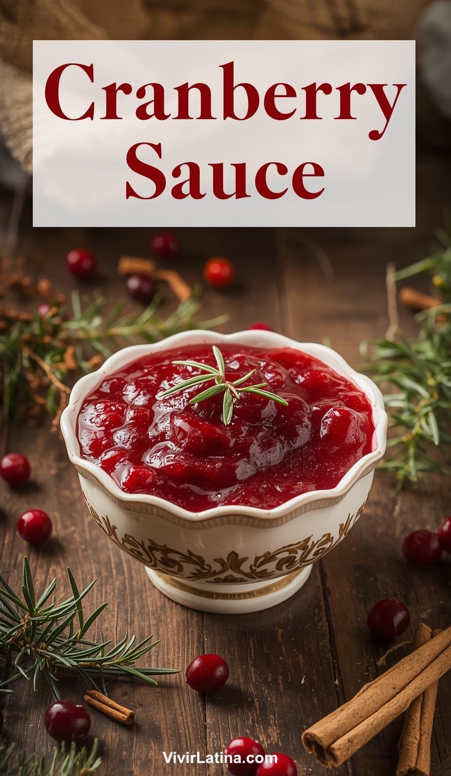 Cranberry Sauce Pinterest receta 