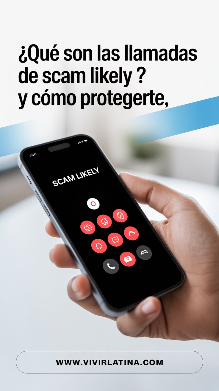 Que son la llamadas scam likely. telefono celular mostrando llamada de scam.
