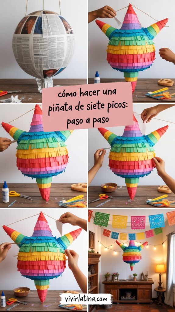 Pianata de siete picos las posadas celebracion