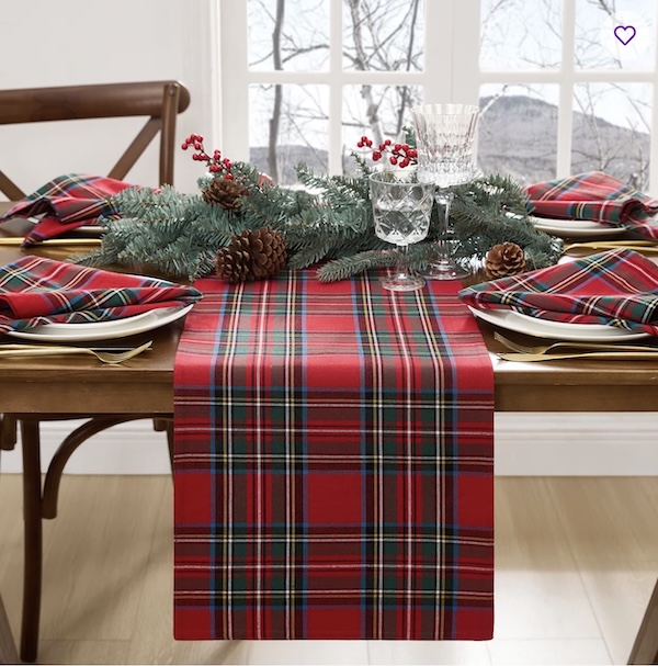 The Holiday Aisle® Kayleigha Holiday Plaid Christmas/Winter Cotton Tablecloth & Reviews | Wayfair