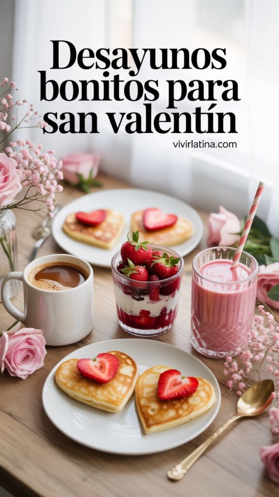 San Valentín puede comenzar con un desayuno bonito y cariñoso; aquí hay 10 ideas fáciles y Pinterest-friendly.