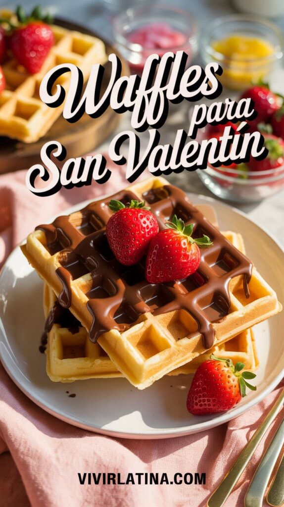 Los waffles elevan cualquier desayuno sin complicaciones. Su textura crujiente los hace ideales para decorarlos con frutas rojas, chocolate derretido o sirope rosado.